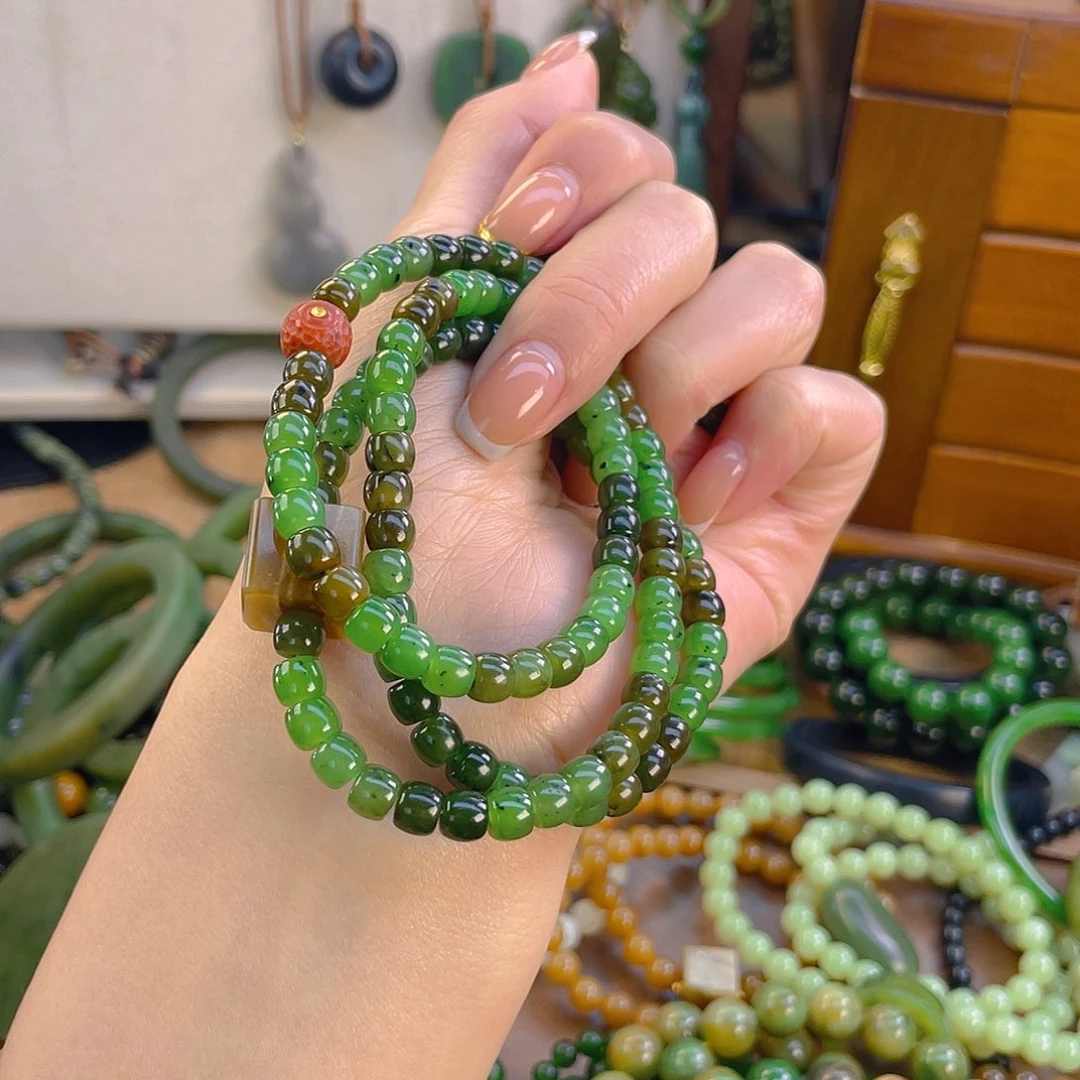 和田玉未镶嵌手链