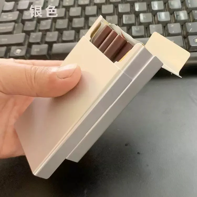 铝合金创意烟盒粗支细支中支可选男士专用滑盖自动弹盖设计