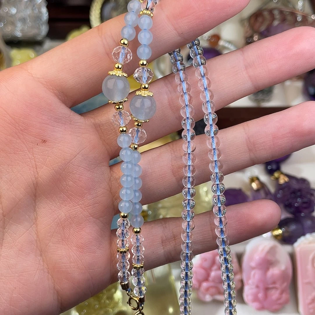 水晶颈饰未镶嵌天然水晶吊坠687