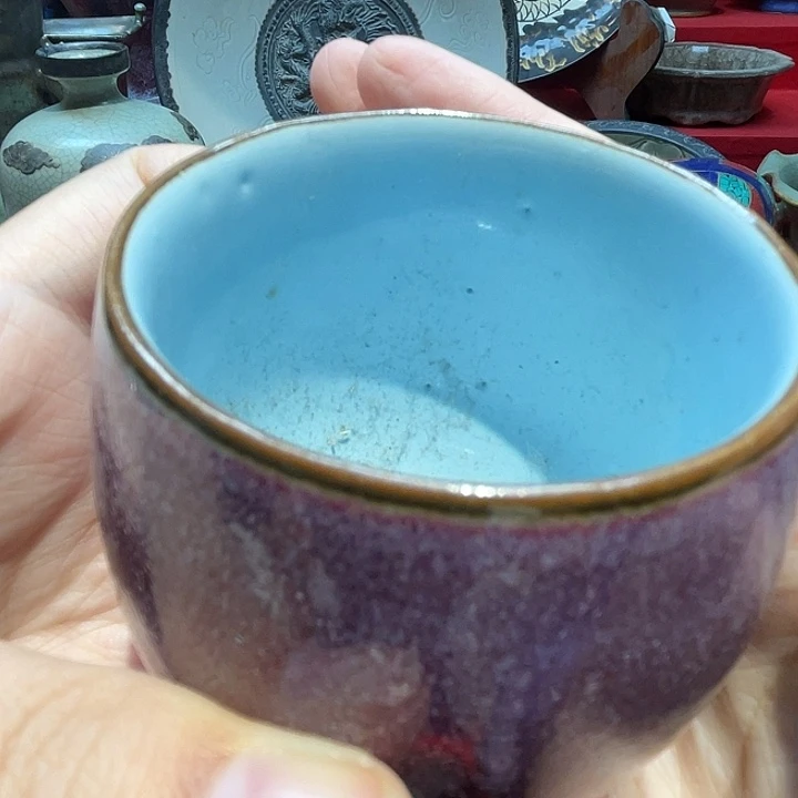 瓷器建盏窑变茶碗