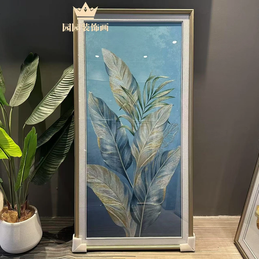 立体珠绣【家大业大】织锦绣成品简约轻奢玄关装饰画进门苏绣壁画