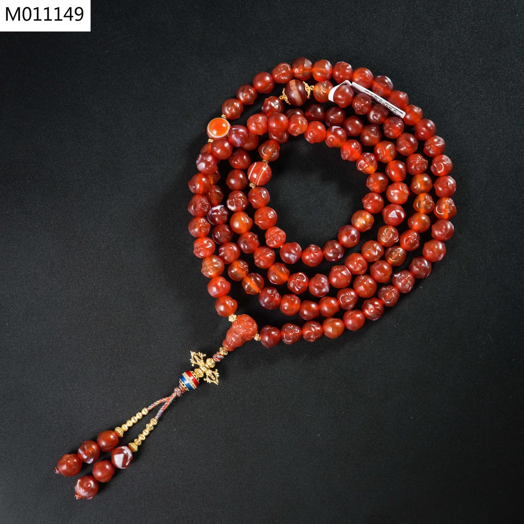 【老掌柜】108/佛头玛瑙项链 M011149