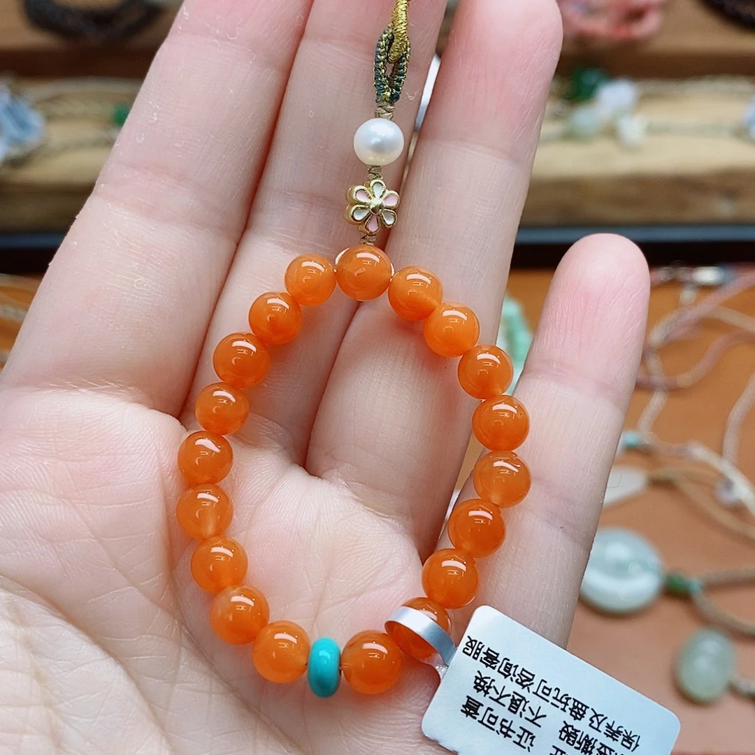 南红玛瑙未镶嵌车挂