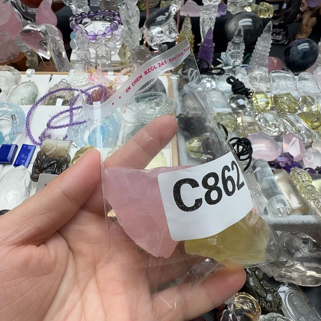 水晶摆件未镶嵌两***果水晶862