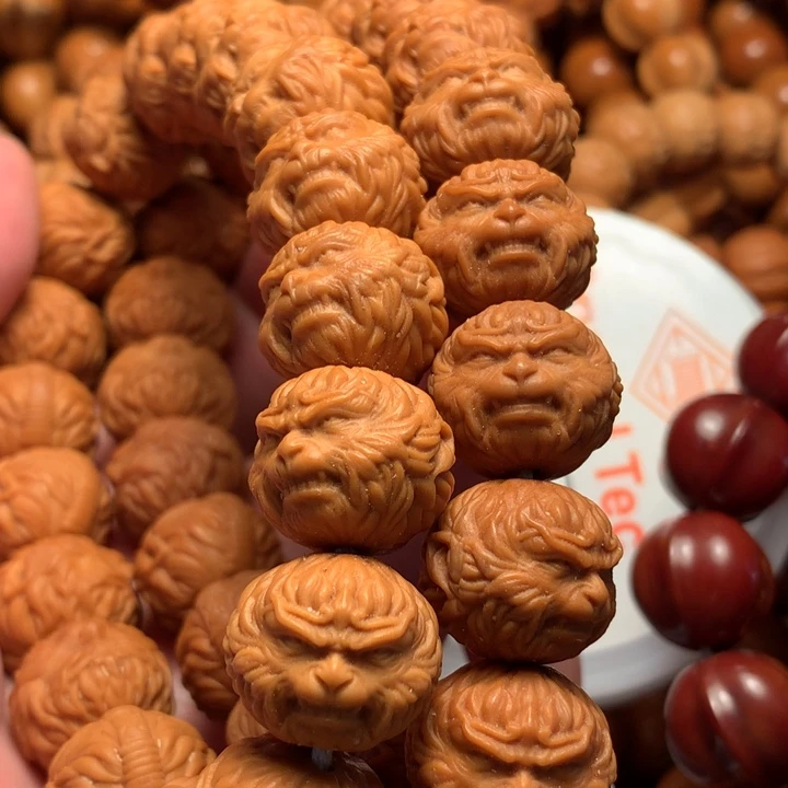 【闪购商品】猴头核桃手串可*逗悟空