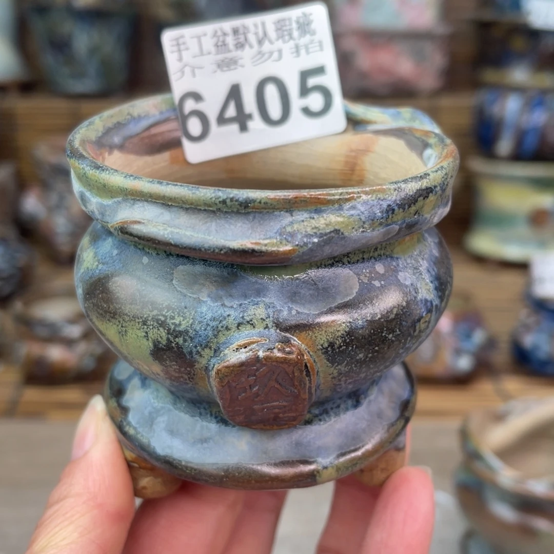 手工花盆默认瑕疵完美者勿拍