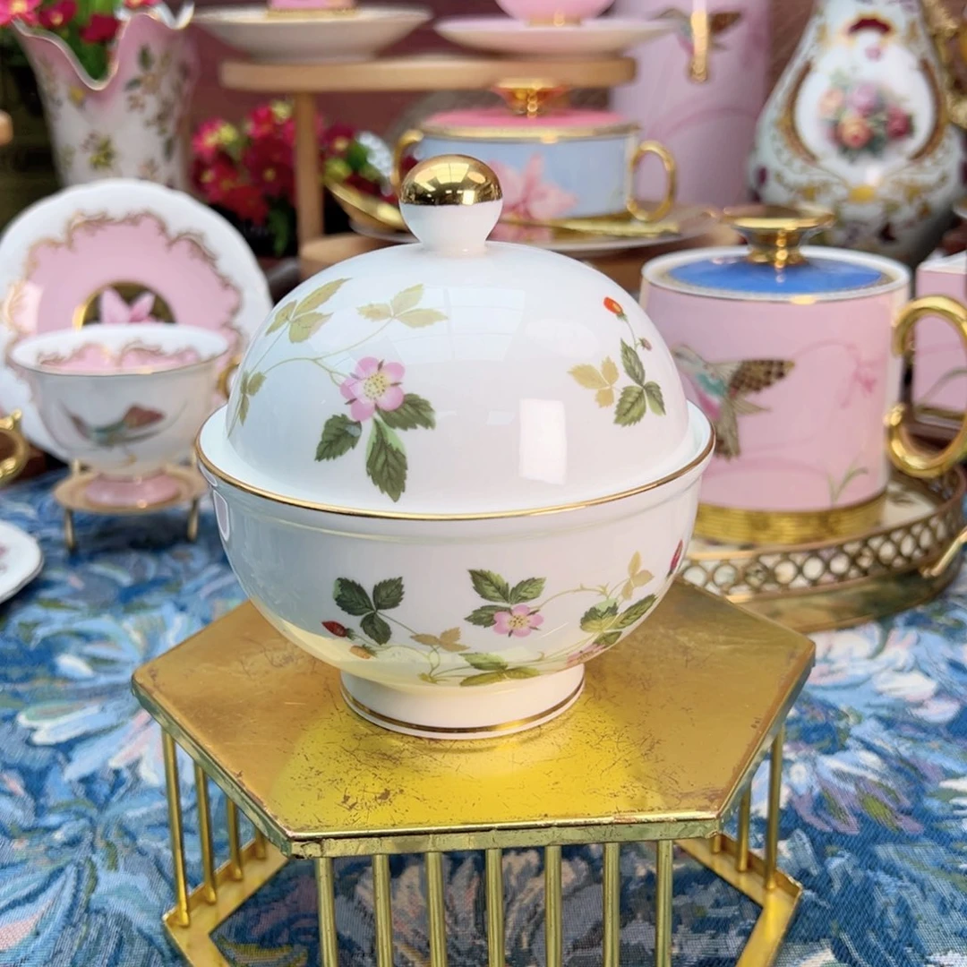 尾单草莓糖罐瓷片