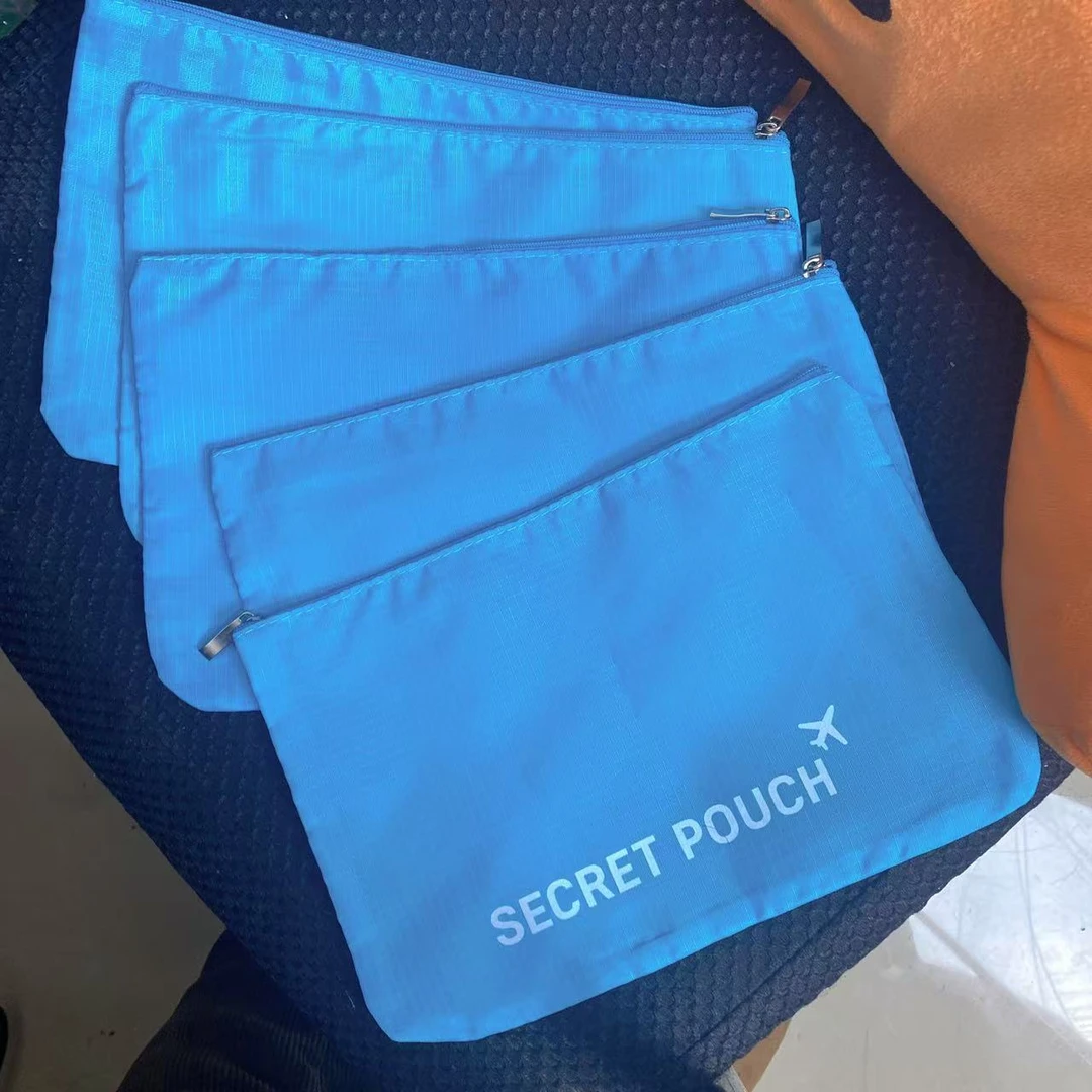 发5个【26*17.5】湖蓝色袜子收纳袋