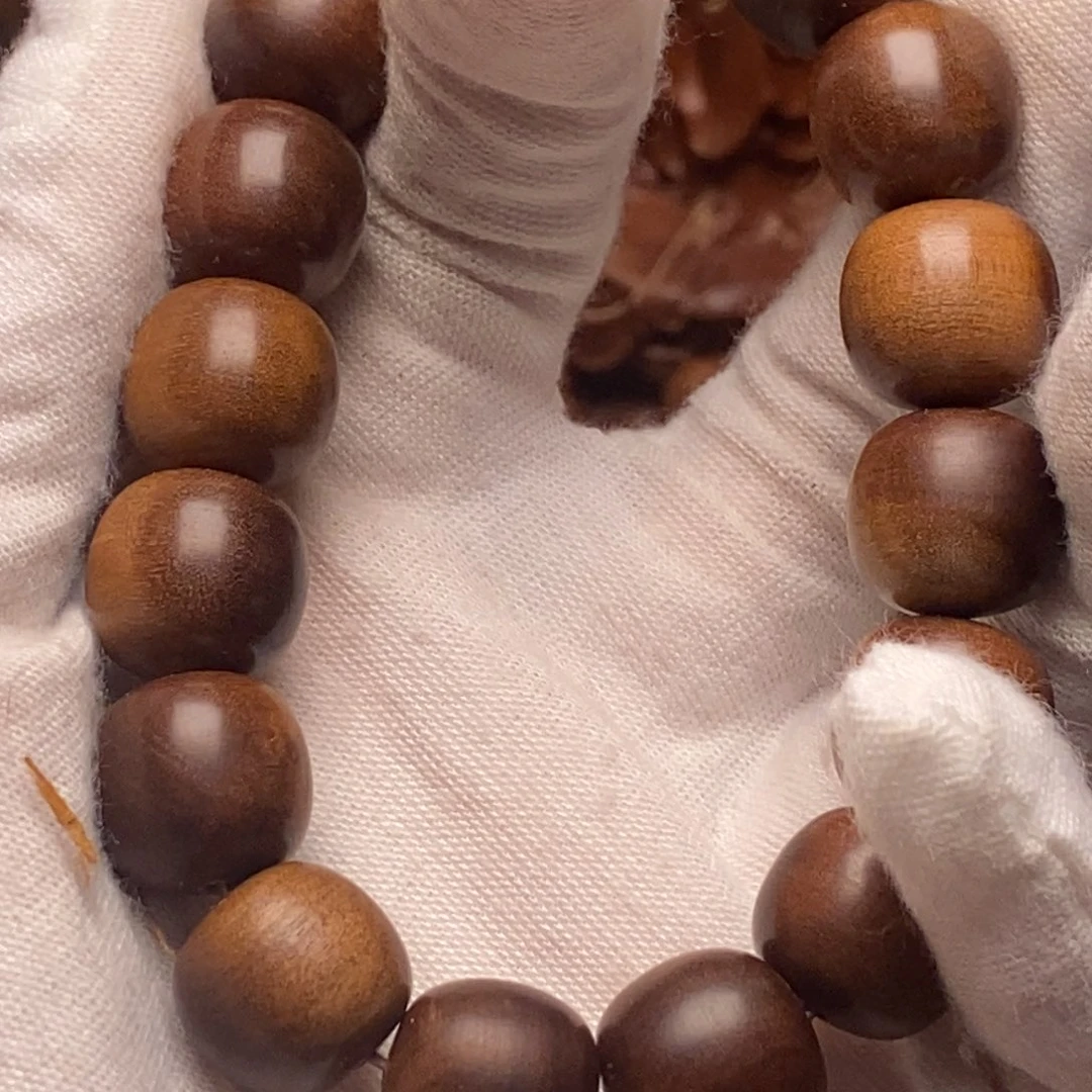 檀香木手串/手链牛***圆微瑕1314