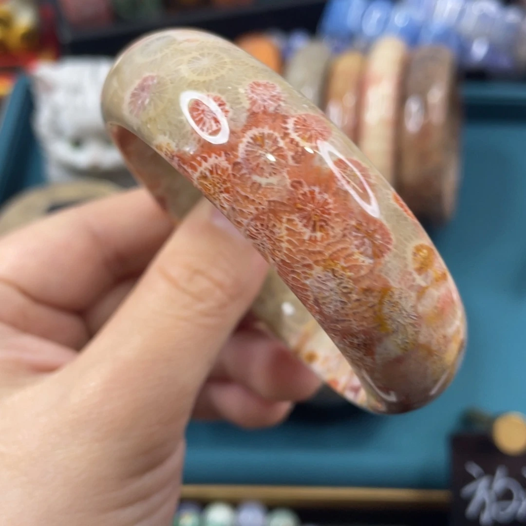 未镶嵌手镯硅化玉