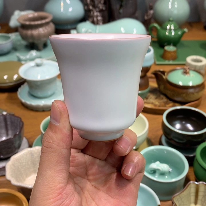 龙泉青瓷白玉系列闻香杯