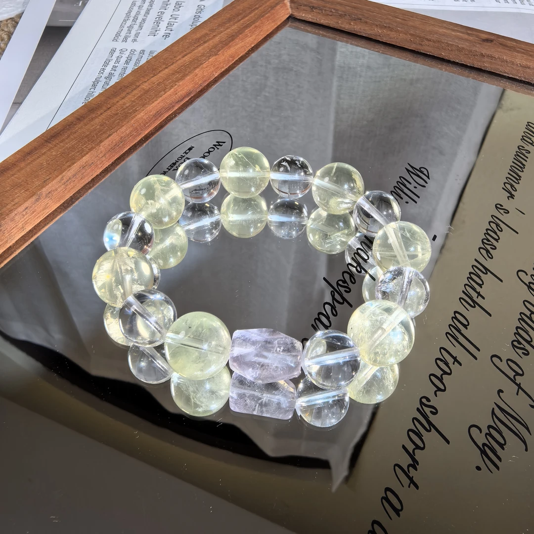 【知屿】梨花香柠檬黄12m白水11m浅紫晶碎石-多样性发一