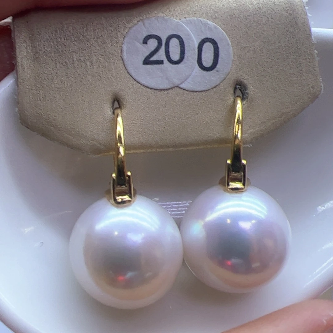 淡水珍珠耳饰银S925镶嵌