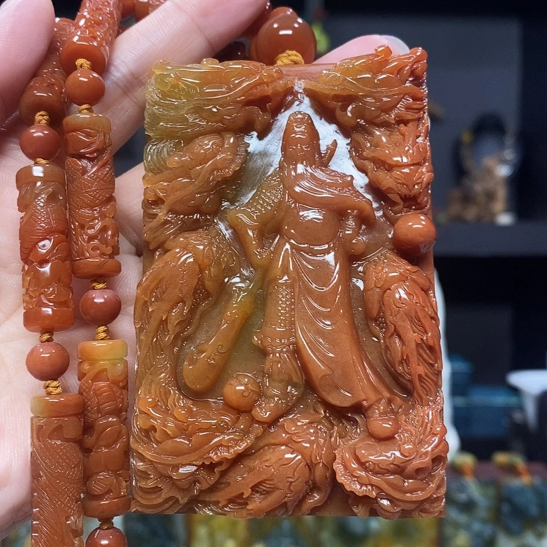 未镶嵌岫玉挂件吊坠项链