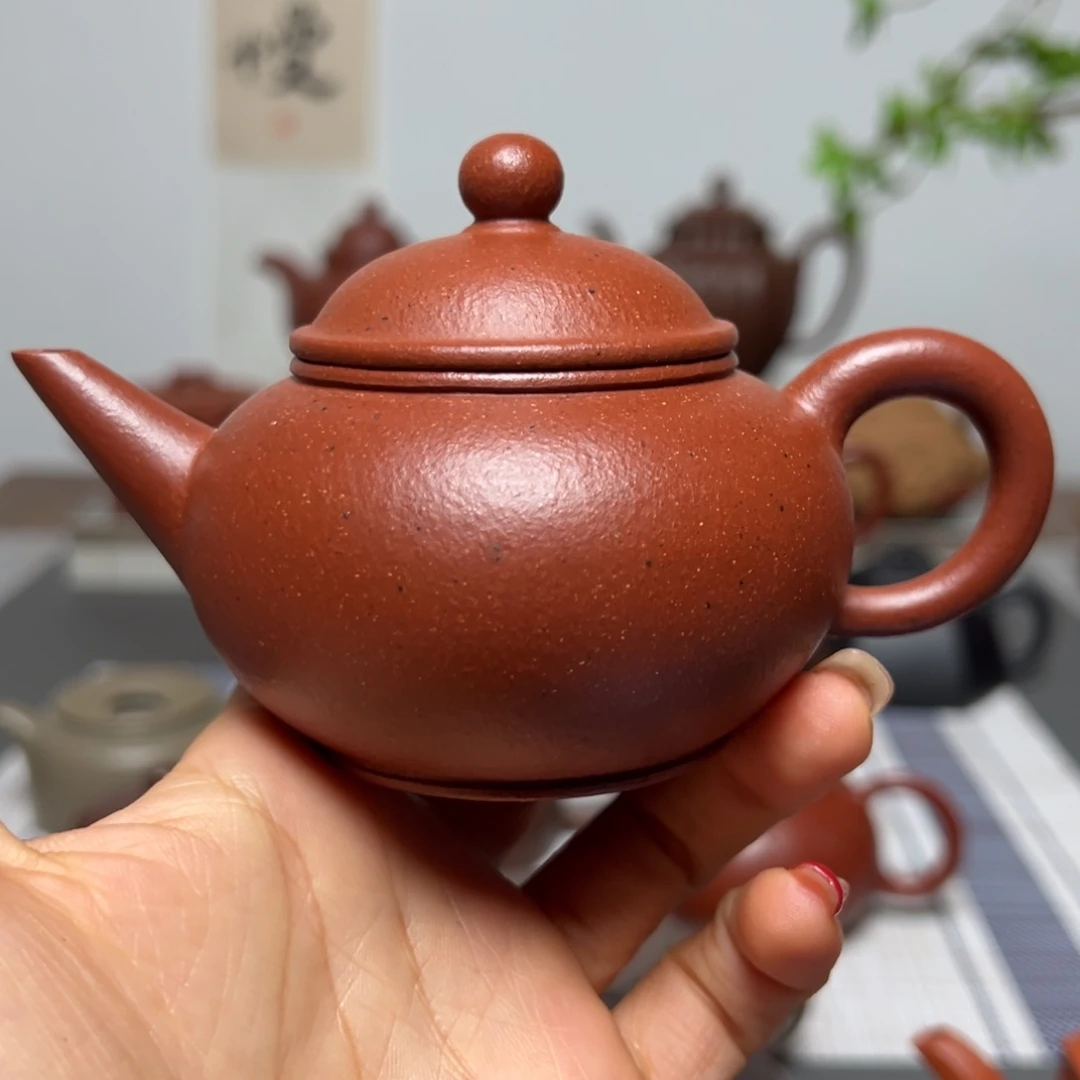 紫砂茶壶认****鼠全手工水平壶