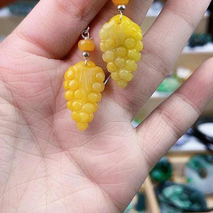 翡翠未镶嵌手链耳坠