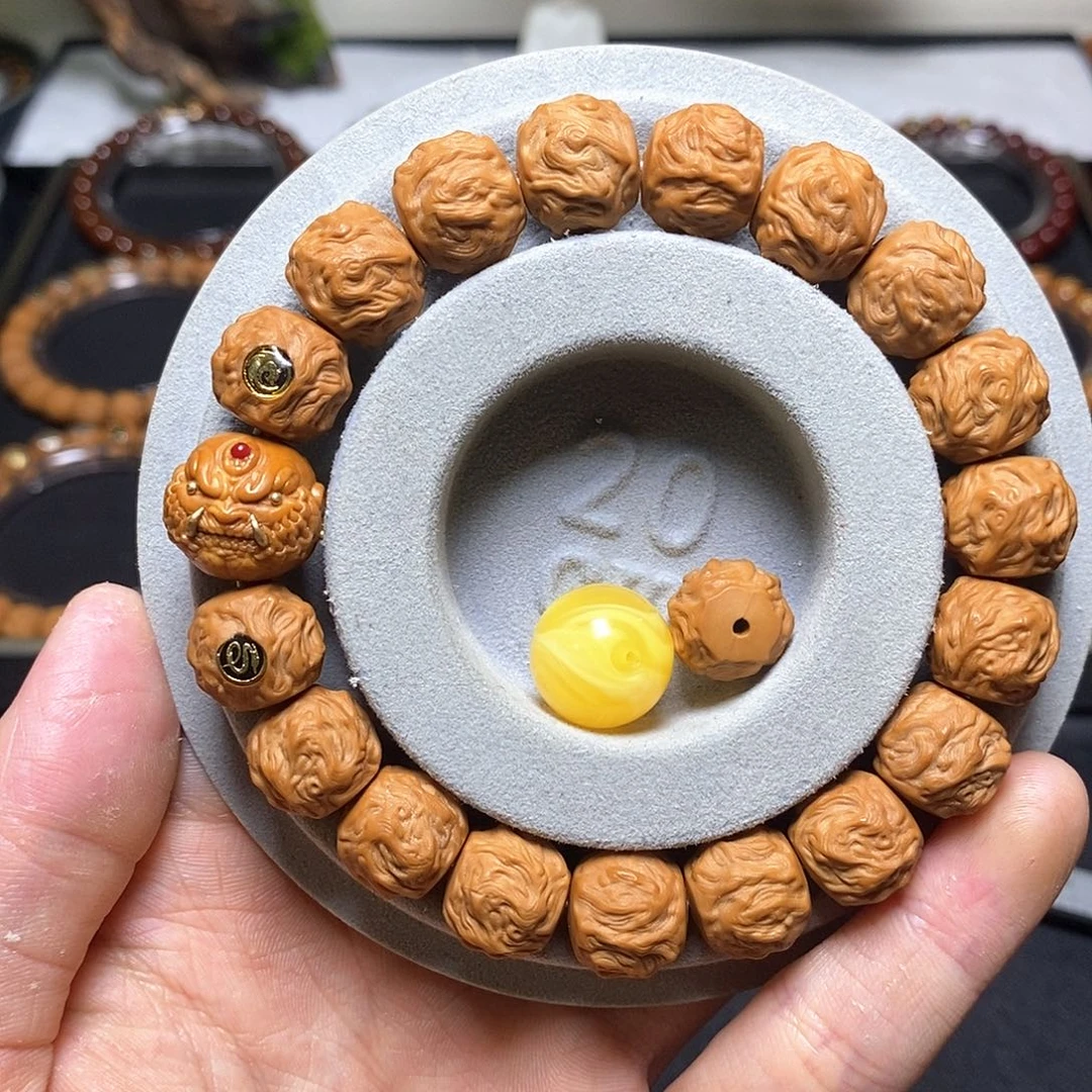 猴头核桃吊坠全品恶魔龙蛇 尺寸13-14 20号