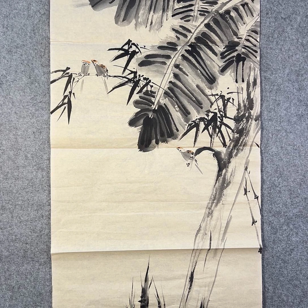 国画728 花鸟在此鸣叫时还要一