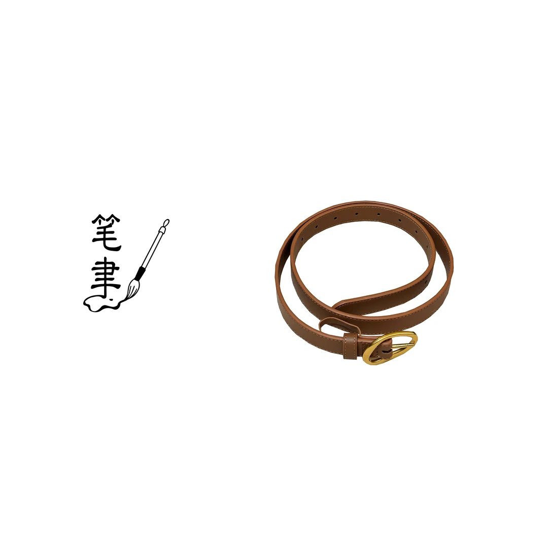 [笔聿Rhetoric]复古百搭牛皮装饰皮带252829-18