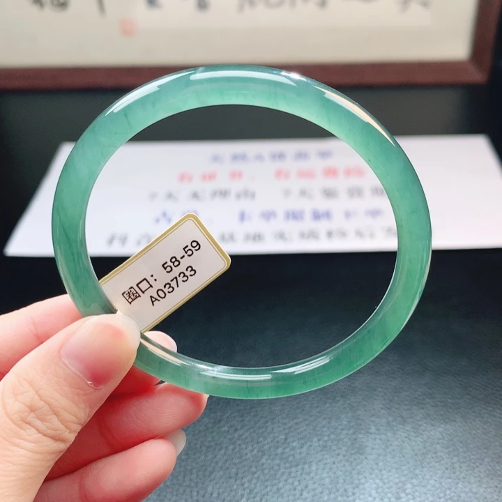 翡翠未镶嵌手镯翡翠手镯30