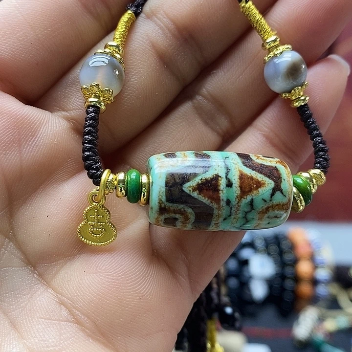 玛瑙/玉髓（覆膜）合金颈饰