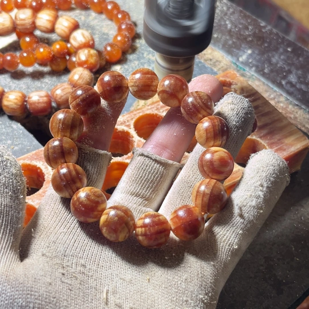 ***！松木（琥珀木）手串/手链1.5➕3颗