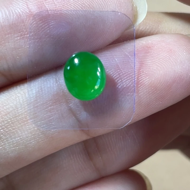 翡翠未镶嵌戒指天然翡翠满绿蛋面