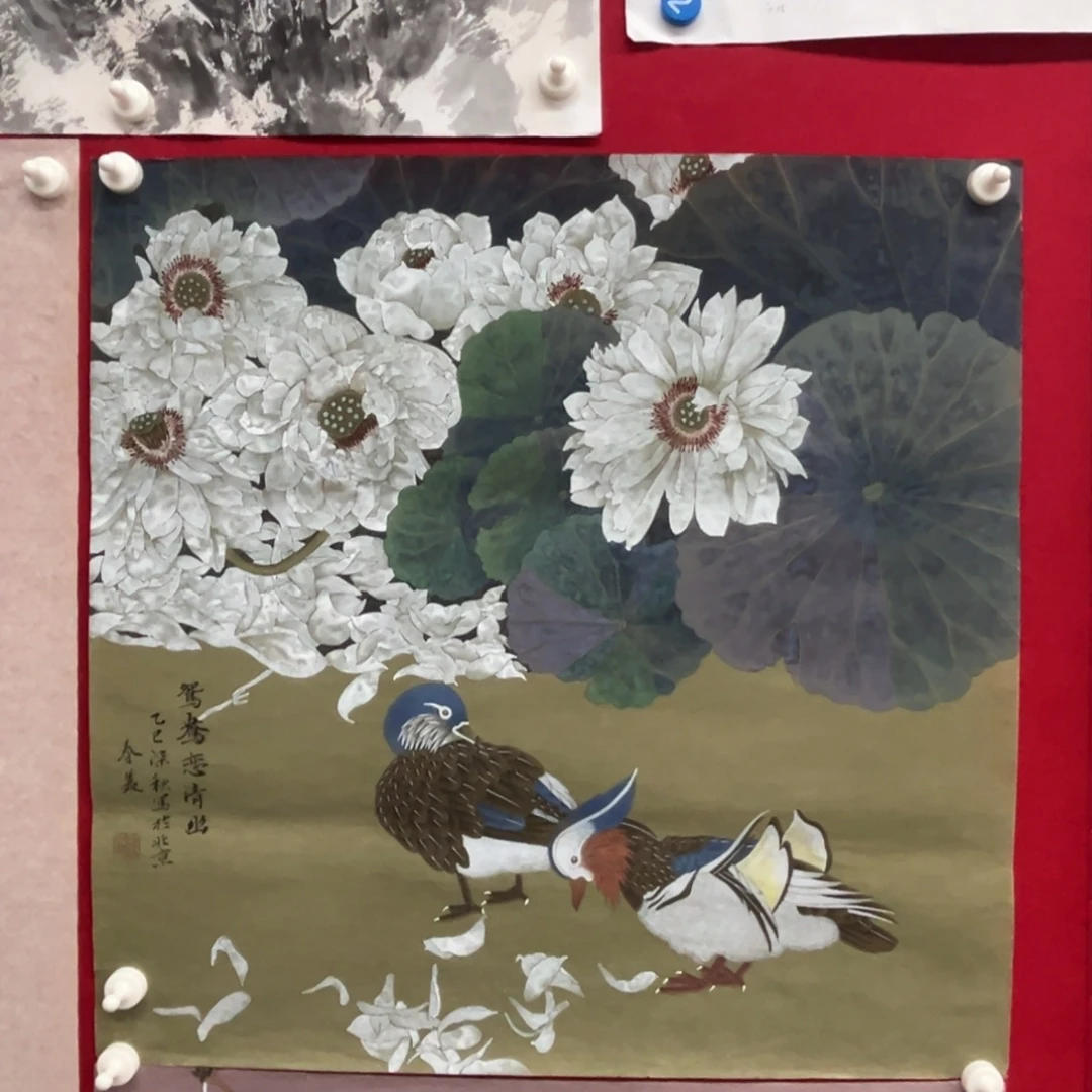 国画绘画作品多次参加全国68.68