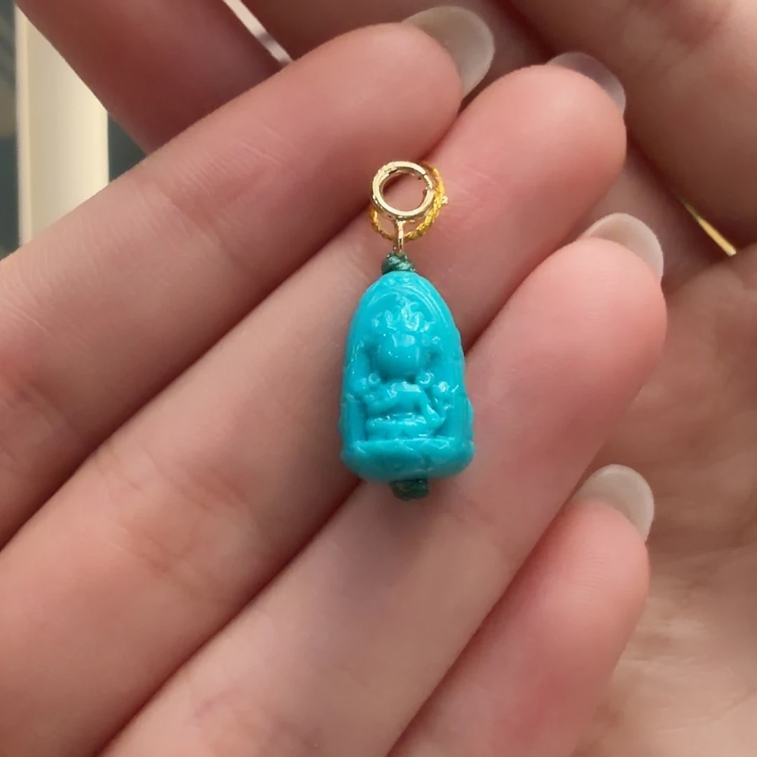 绿松石未镶嵌颈饰