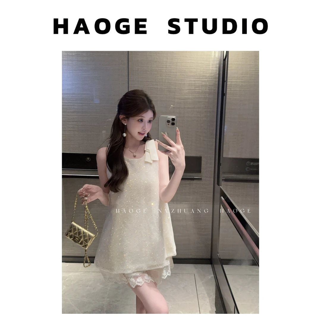 初·Chu●钻石星河HGX5SY1988A上衣预气质显瘦夏季法式设计感甜美