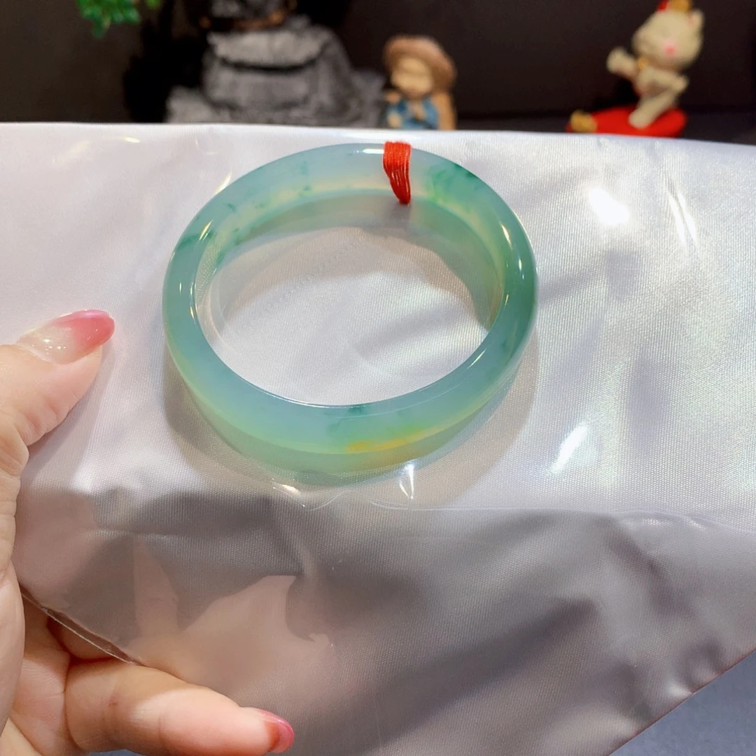 翡翠未镶嵌手镯翡翠手镯54贵妃