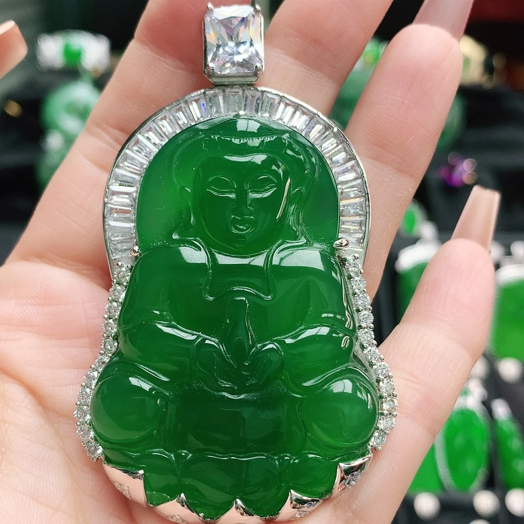 玛瑙/玉髓吊坠银S925镶嵌