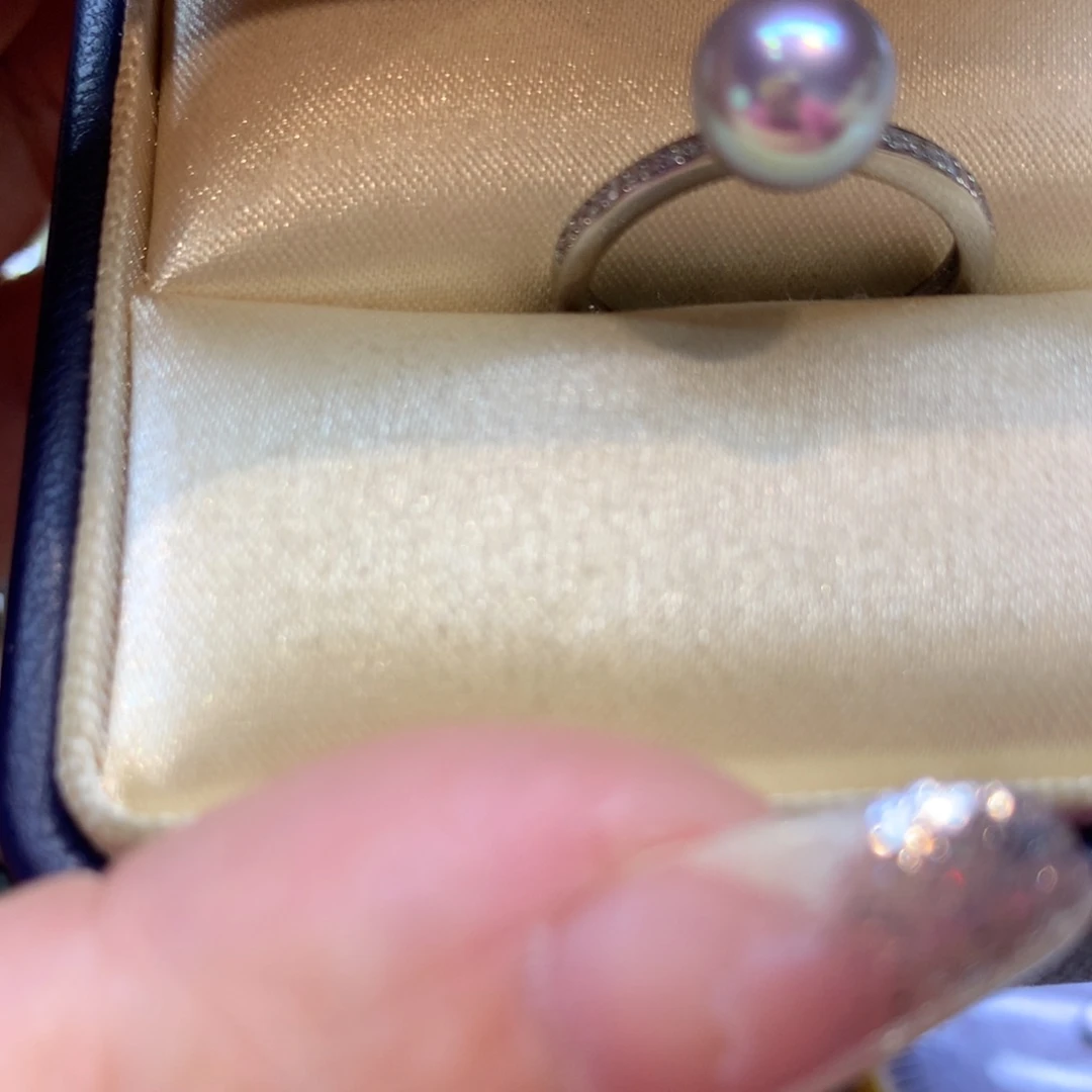 海水珍珠戒指银S925镶嵌