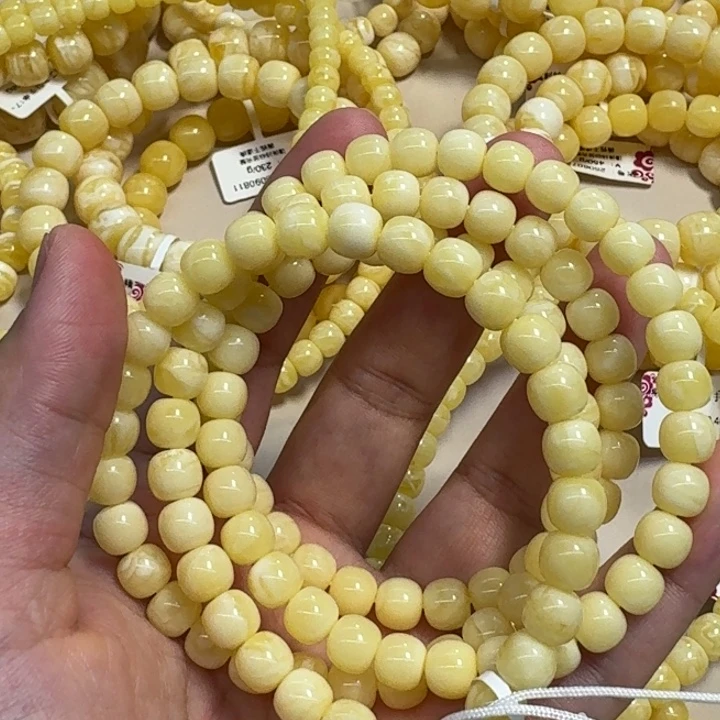琥珀颈饰未镶嵌7蜜蜡108