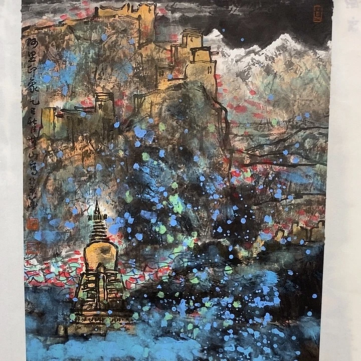 国画书画作品多次参加全国书画