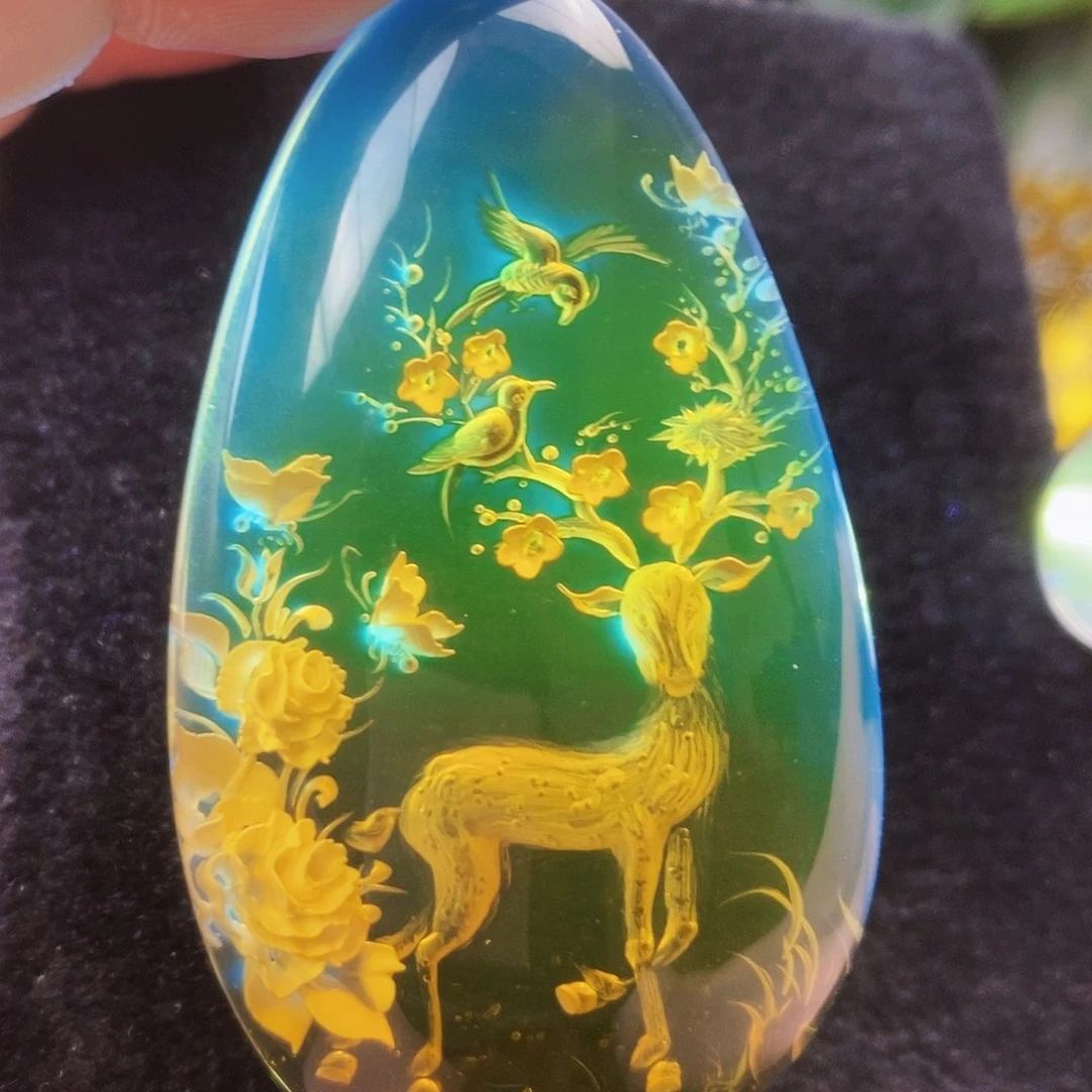 【闪购商品】蓝珀吊坠(不含链)未镶嵌