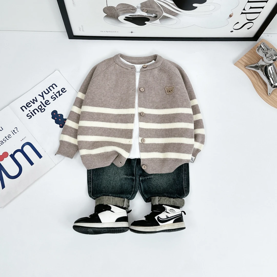 男童毛衣针织开衫外套儿童2025新款春装潮 TLL2505 悠悠童话童装