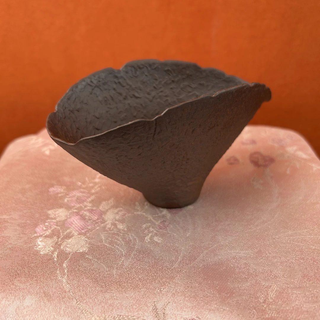 粗陶老岩泥公道杯茶海素慕堂防烫原矿复古侘寂风公杯功夫茶具可养