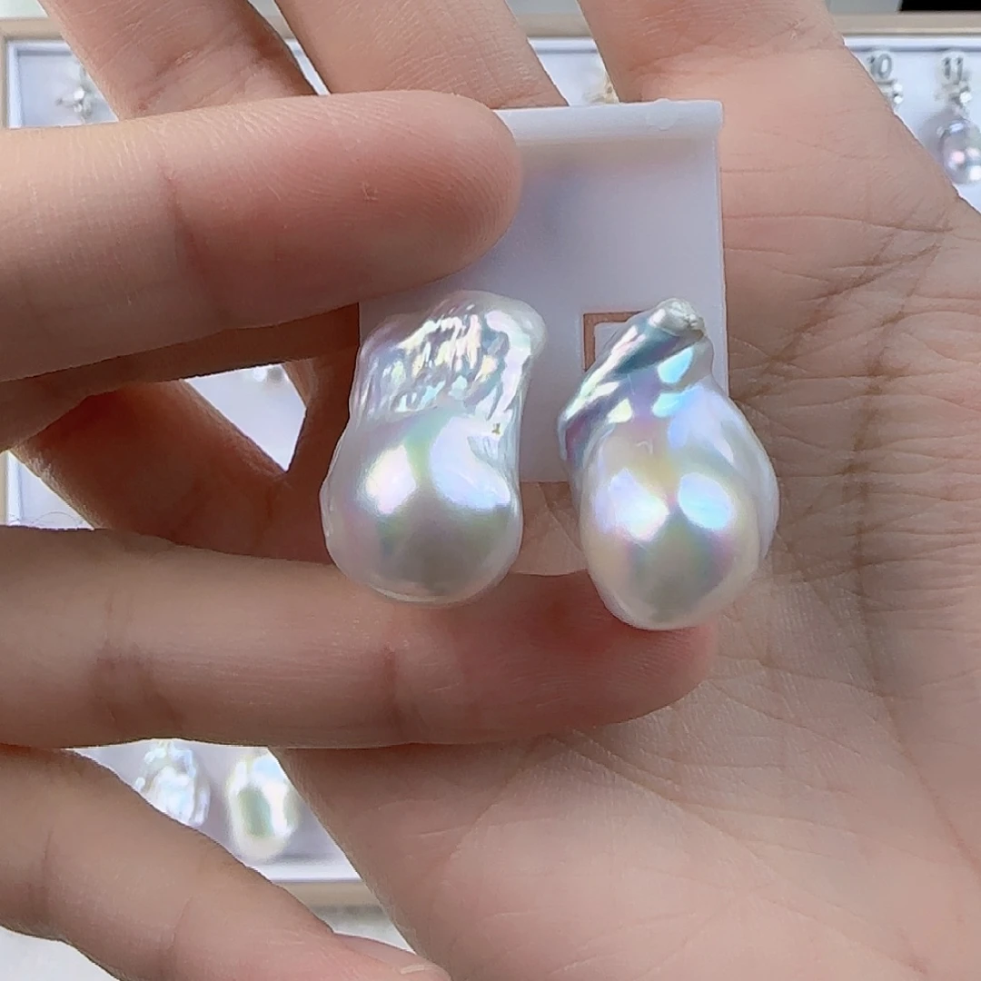 未镶嵌淡水珍珠耳饰
