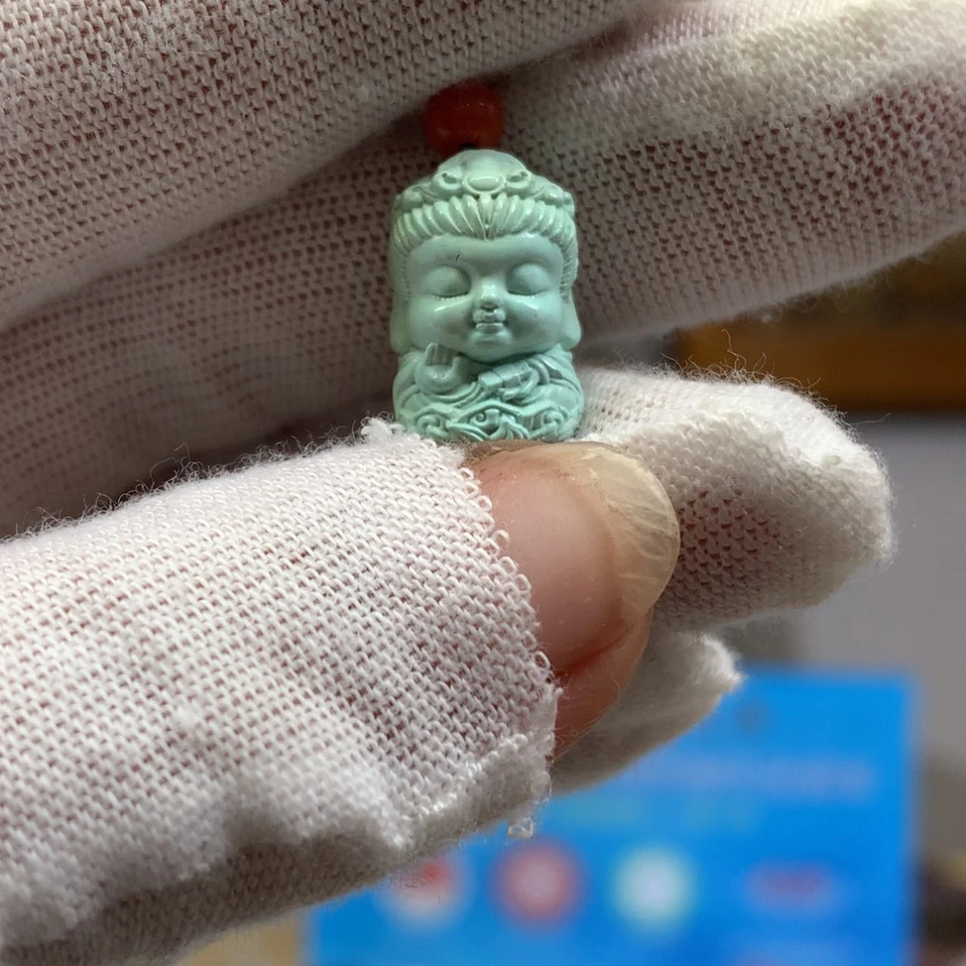 绿松石未镶嵌挂件