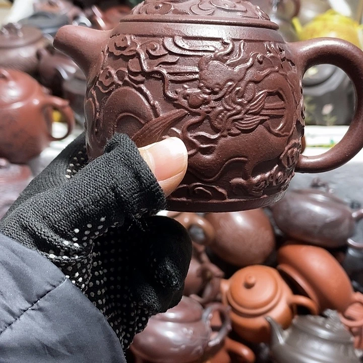 紫砂茶壶晃盖流口水