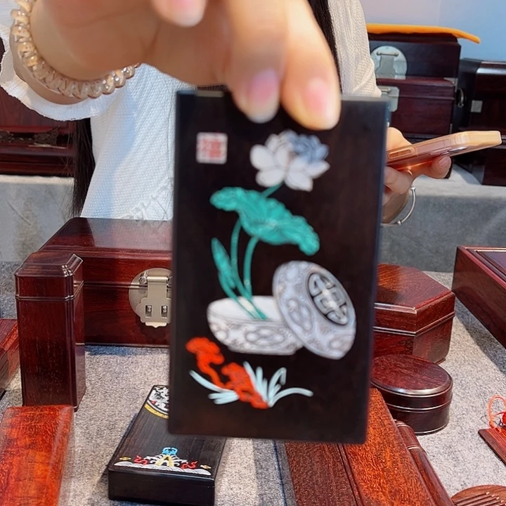 东非黑黄檀（紫光檀）细支烟盒