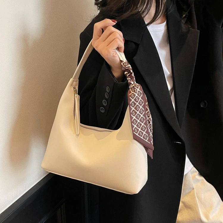 （A06）洋气拉链百搭单肩质感肩包ins真皮软皮包包时尚潮流手提包