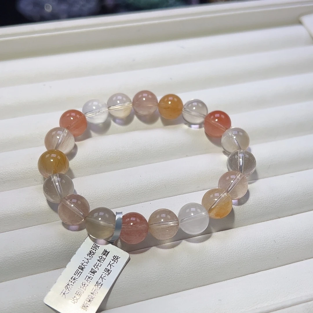 水晶手串未镶嵌毕业级仙女色兔毛10.4mm