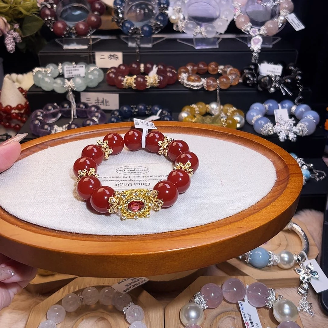 未镶嵌手链水晶红玛瑙