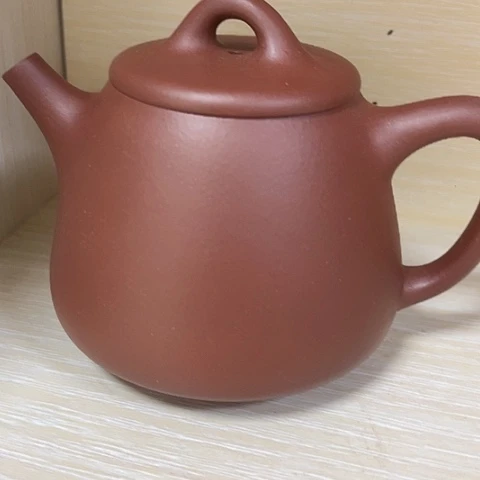 紫砂茶壶老紫泥高石瓢220c c