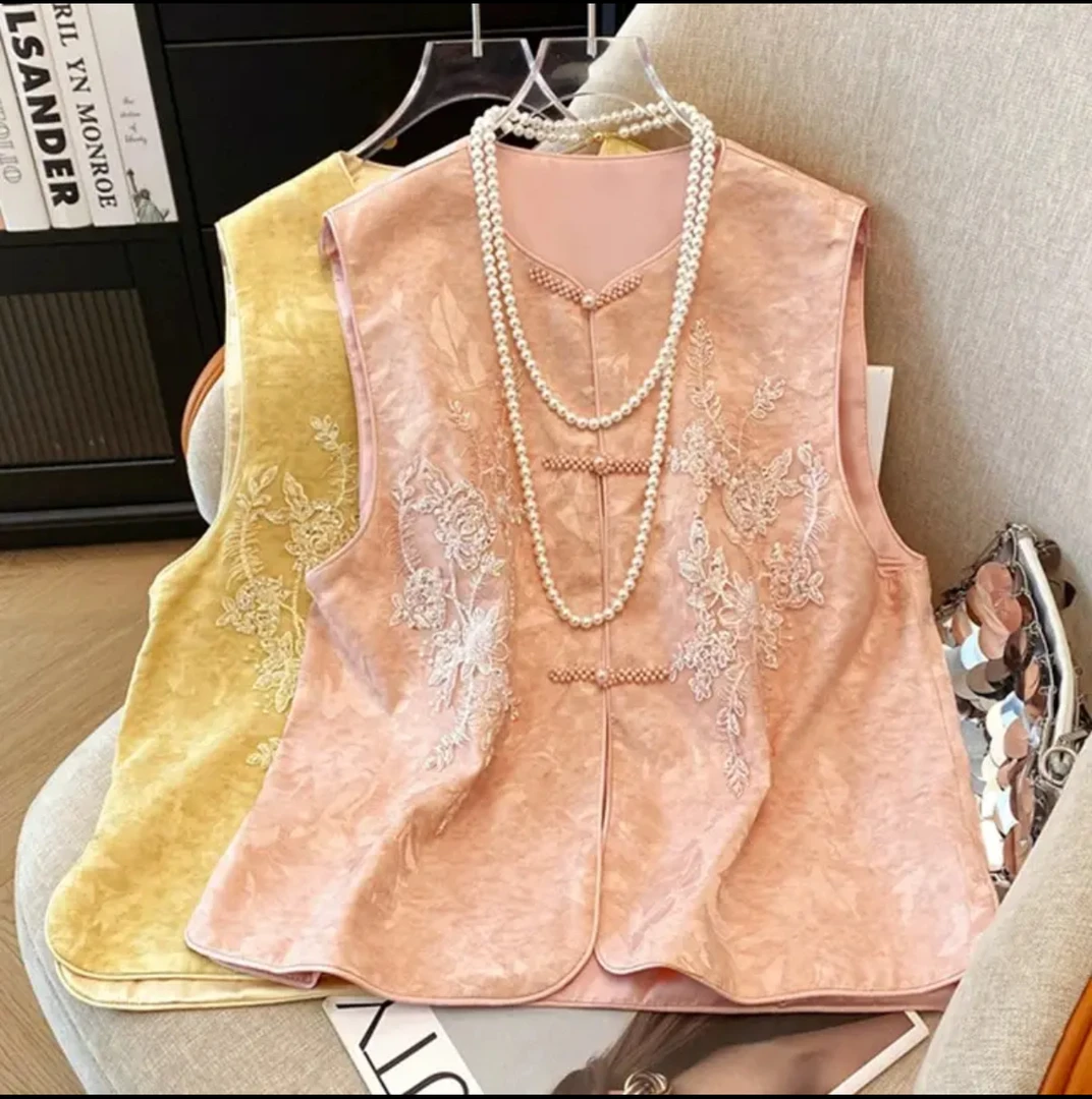 唐装女装2025新款春夏复古改良年轻款国风新中式日常马甲上衣马夹