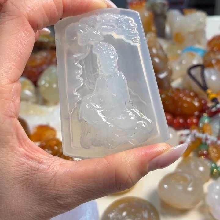 玛瑙/玉髓未镶嵌吊坠(不含链)