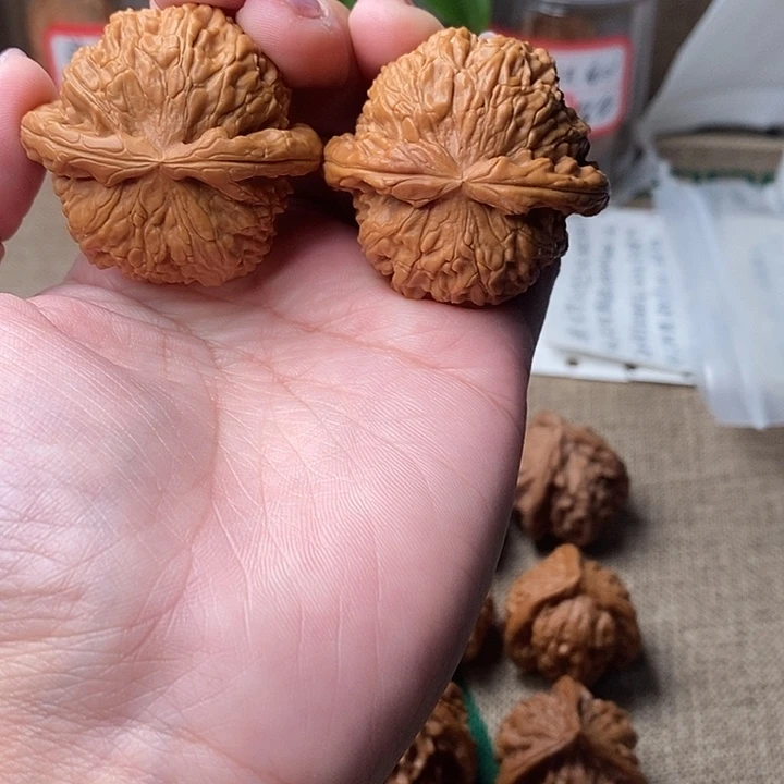 吊坠文玩核桃白狮子