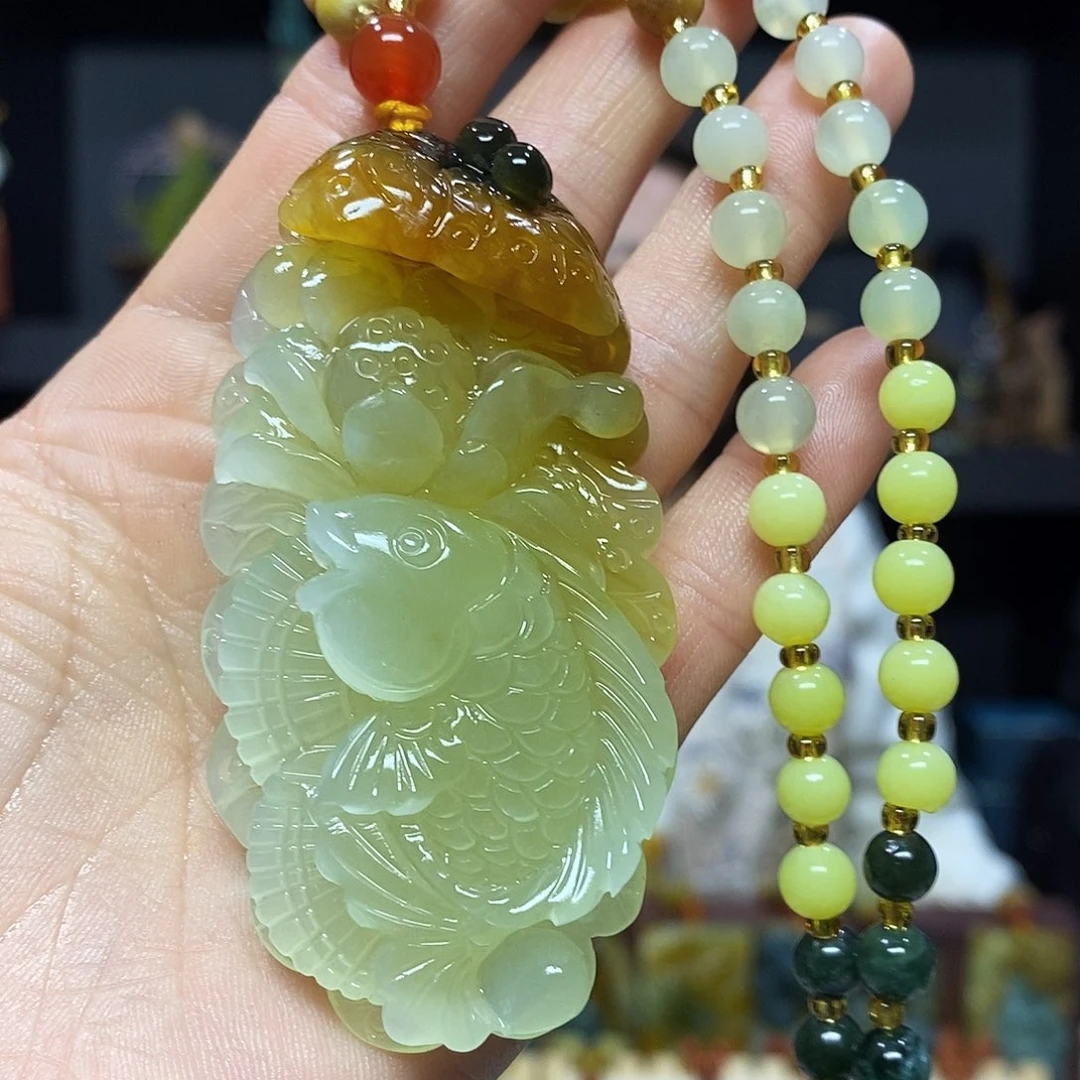 未镶嵌岫玉挂件吊坠